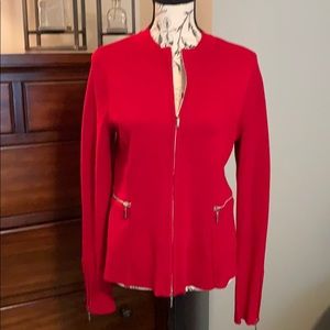 White House Black market red sweater